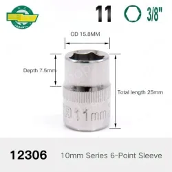 CALC-11mm-10mm series 3/8-12306