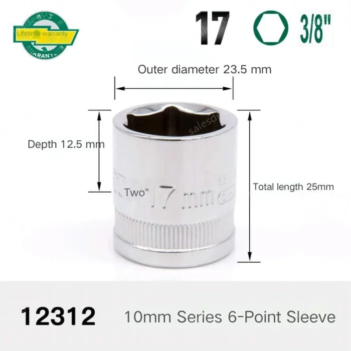 CALC-17mm-10mm series 3/8-12312