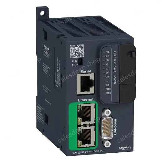 TM251MESC logic controller, Modicon M251, Ethernet CAN