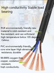 5 core 4 core 2 core sensor cable 24 AWG 4 pole