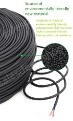 5 core 4 core 2 core sensor cable 24 AWG 4 pole