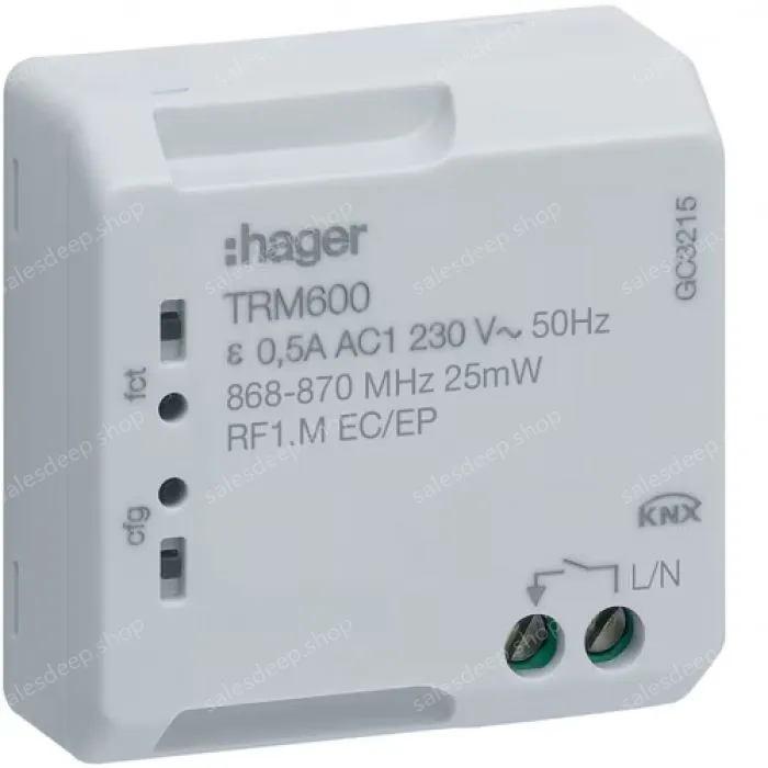 Control for latching relay, timer KNX radio