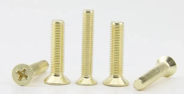 Golden Flat Head Screws M6*130